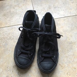 new gender neutral black converse high tops
